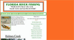 Desktop Screenshot of floridariverfishing.net